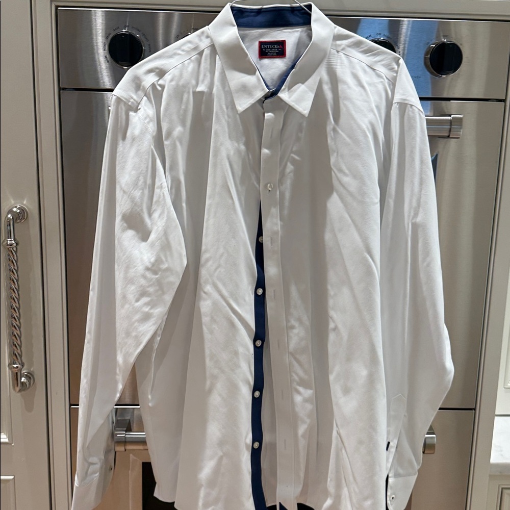 Worn Once White UNTUCKit Buttondown XXXL